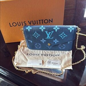 Louis Vuitton Blue Monogram Women's Bag
